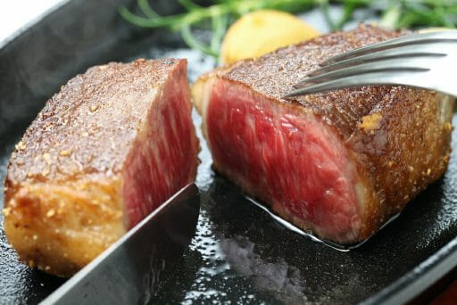 wagyu beef steak, japanese food