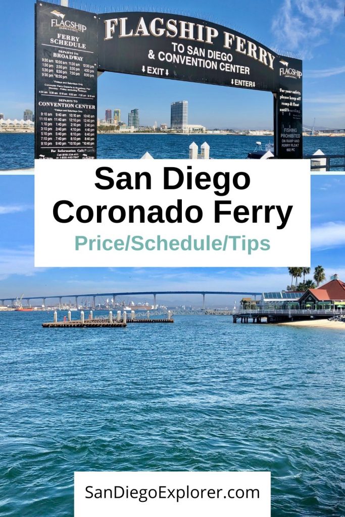 San Diego California: The Coronado - San Diego Ferry is a great way to get to Coronado island, enjoy spectacular views of San Diego & get a cheap mini-bay cruise. San Diego Things to do - San Diego Itinerary - San Diego Activities - San Diego Sights - Here are all the infos you need: Schedule, ticket prices, and top tips by a San Diego Local. #sandiegoexplorer #sandiegoitinerary #sandiegotrip #sandiegoca #california #travel #traveltips #californiatrip #sandiegogetaway #visitsandiego #Sandiegotips