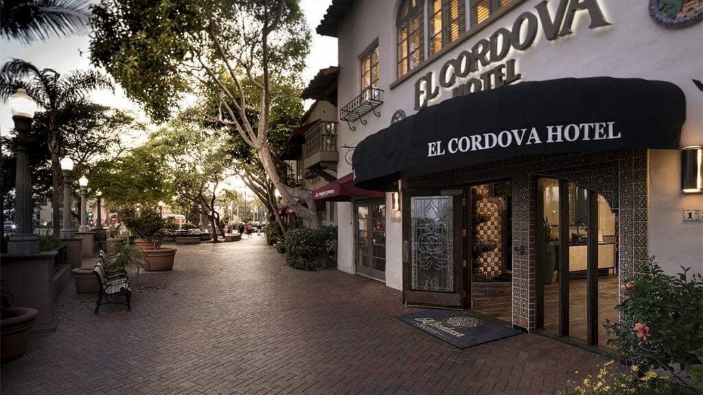 Entrance to El Cordova Hotel Coronado