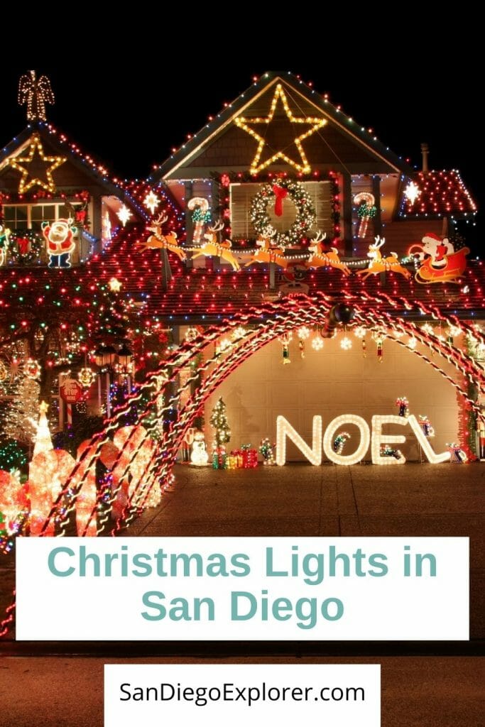 Best Places to see the Christmas lights San Diego and find a winter wonderland of shimmering lights, colorful decorations & stunning displays - San Diego Christmas - San Diego Holidays - San Diego in December - San Diego in Winter - San Diego with Kids - Kid-friendly things to do in San Diego - Things to do in San Diego - Winter in San Diego - San Diego Christmas Lights - San Diego Holiday Display - Winterwonderland San Diego