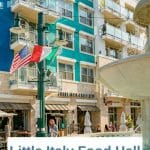 Looking for a fun foodie experience or can't decide what you want? How about a trip to Little Italy Food Hall? 7 tasty food stations to try - perfect when everyone wants something different! San Diego Restaurants - Best restaurants in San Diego - Little Italy San Diego - Best food in San Diego - San Diego Food