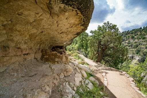 Cave dwelling at Walnut Canyon National Monument