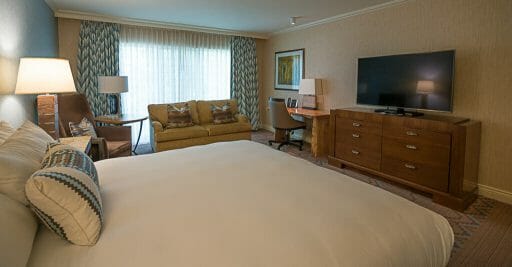Little America Hotel Flagstaff Room with Bed, Sofa, Desk, TV Stand