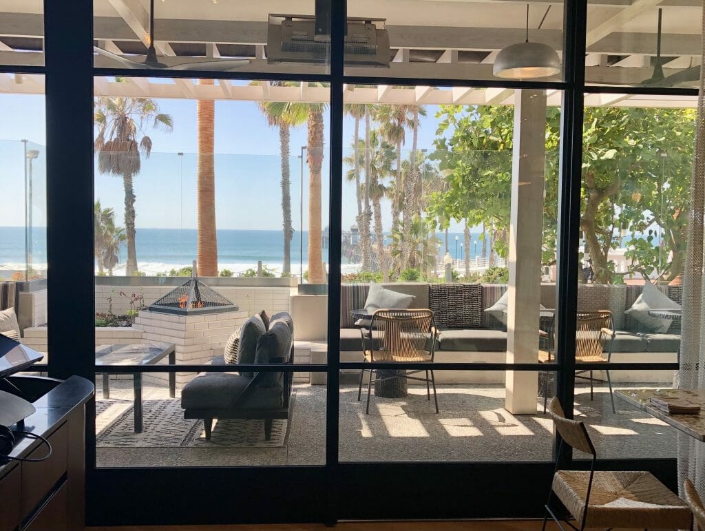 Outside Patio with Ocean View of Valle Restaurant