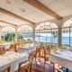 Upscale dining room at Las Brisas restaurant in Laguna Beach with ocean view