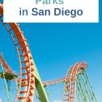 You can't visit San Diego without going to one of the many thrilling theme parks. Read on for the best amusement parks in San Diego! Partial photo of rollercoaster - text overlay: Best Amusement Parks San Diego